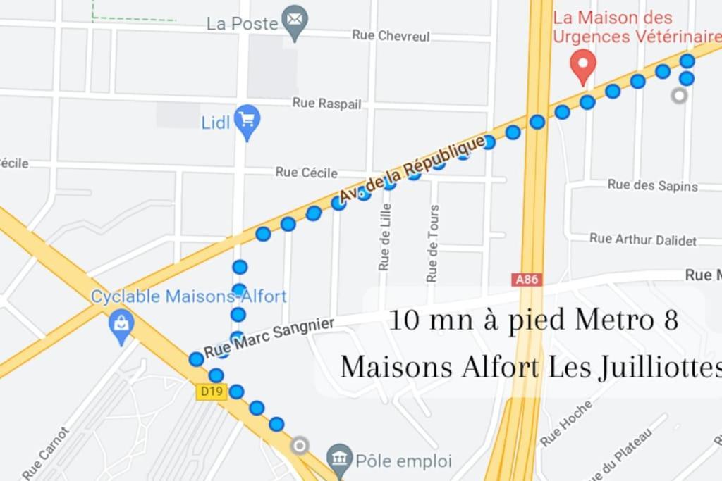 Escale-Marne Fr - 102 - Free Parking - Free Luggage Storage - All Equipped - Linen Included - Washing Machine - 10Mn Walk Metro 8 - Rer A - Panoramic View - From 1 To 4 Guests Maisons-Alfort Exterior photo