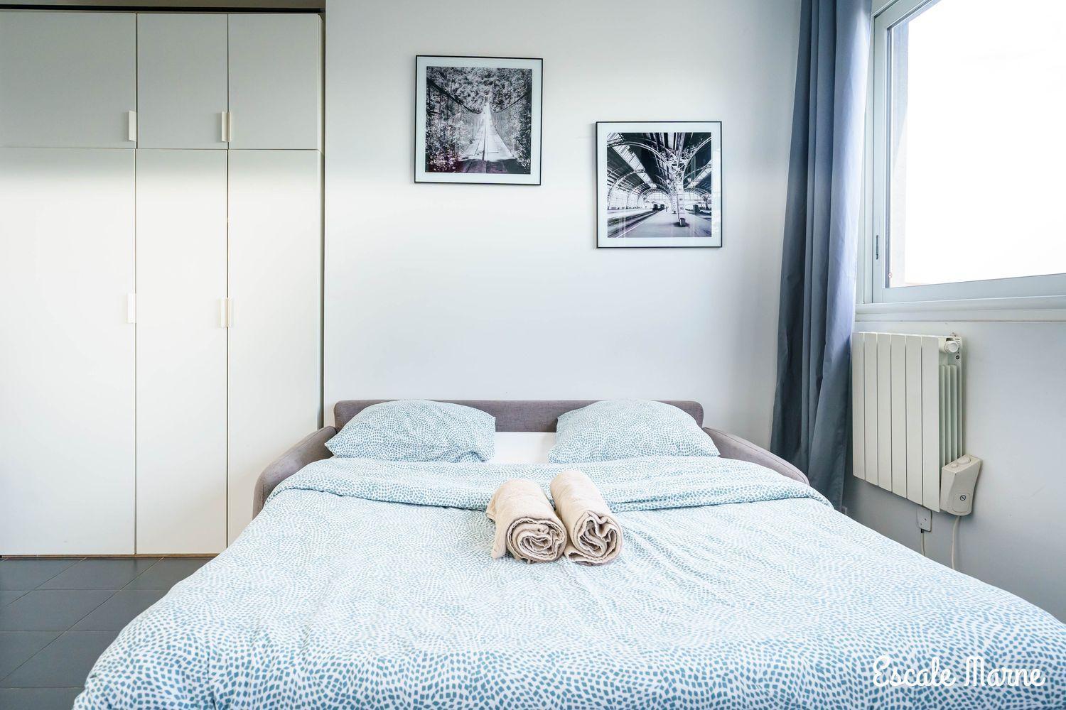 Escale-Marne Fr - 102 - Free Parking - Free Luggage Storage - All Equipped - Linen Included - Washing Machine - 10Mn Walk Metro 8 - Rer A - Panoramic View - From 1 To 4 Guests Maisons-Alfort Exterior photo