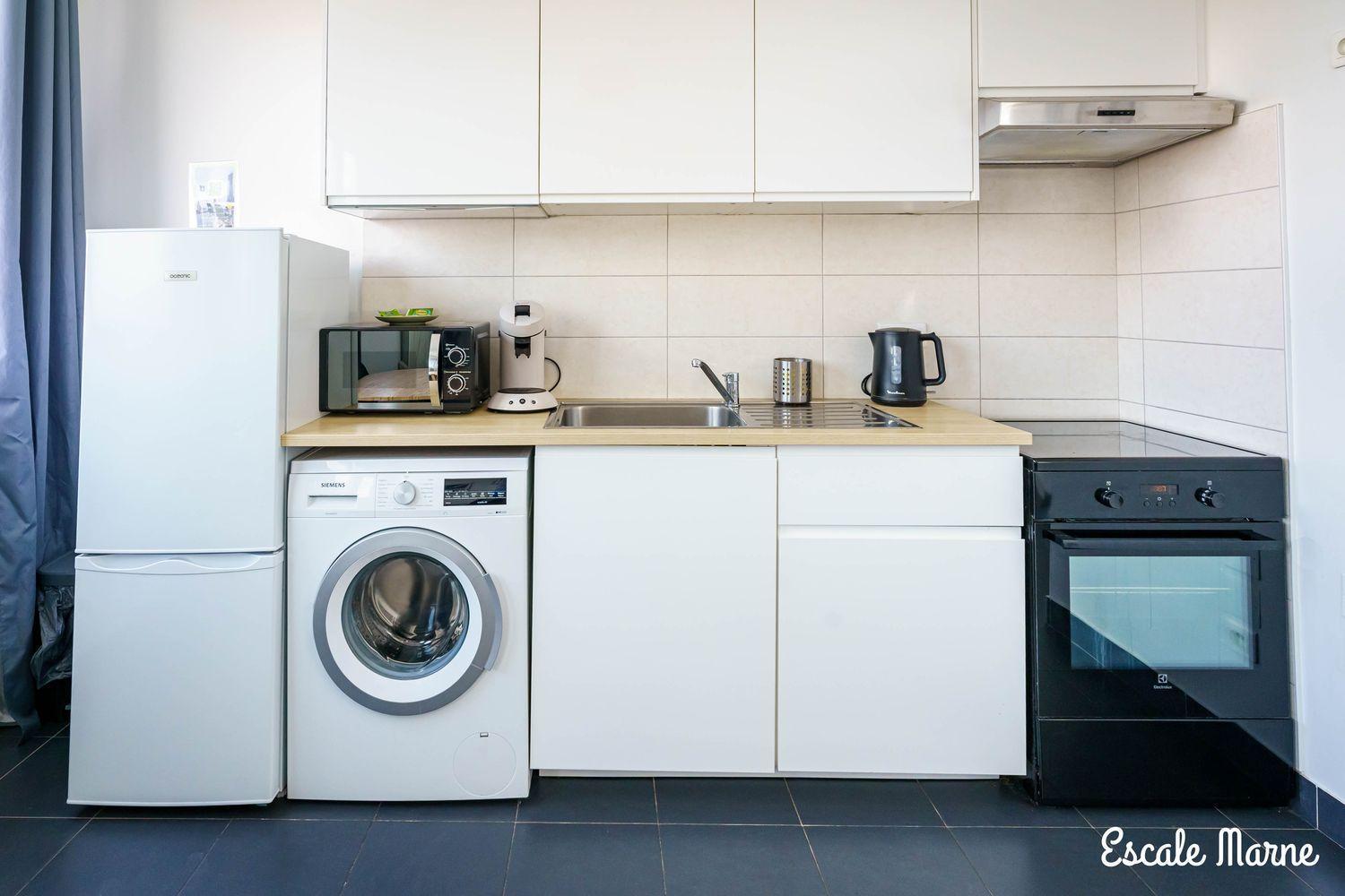 Escale-Marne Fr - 102 - Free Parking - Free Luggage Storage - All Equipped - Linen Included - Washing Machine - 10Mn Walk Metro 8 - Rer A - Panoramic View - From 1 To 4 Guests Maisons-Alfort Exterior photo